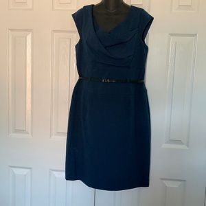 Navy Calvin Klein Shift Dress